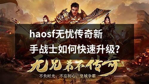 haosf无忧传奇新手战士如何快速升级？