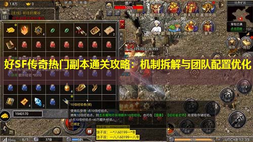 好SF传奇热门副本通关攻略:机制拆解与团队配置优化 好SF传奇热门副本通关攻略:机制拆解与团队配置优化