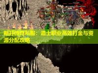 新开传奇私服：道士职业高效打金与资源分配攻略