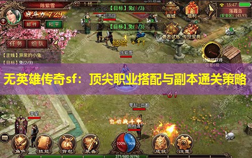 无英雄传奇sf：顶尖职业搭配与副本通关策略