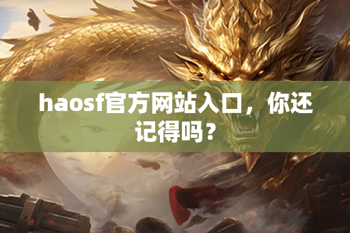haosf官方网站入口,你还记得吗?
